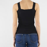 Top Nero in maglia SP5NT057 0001 ICONA 