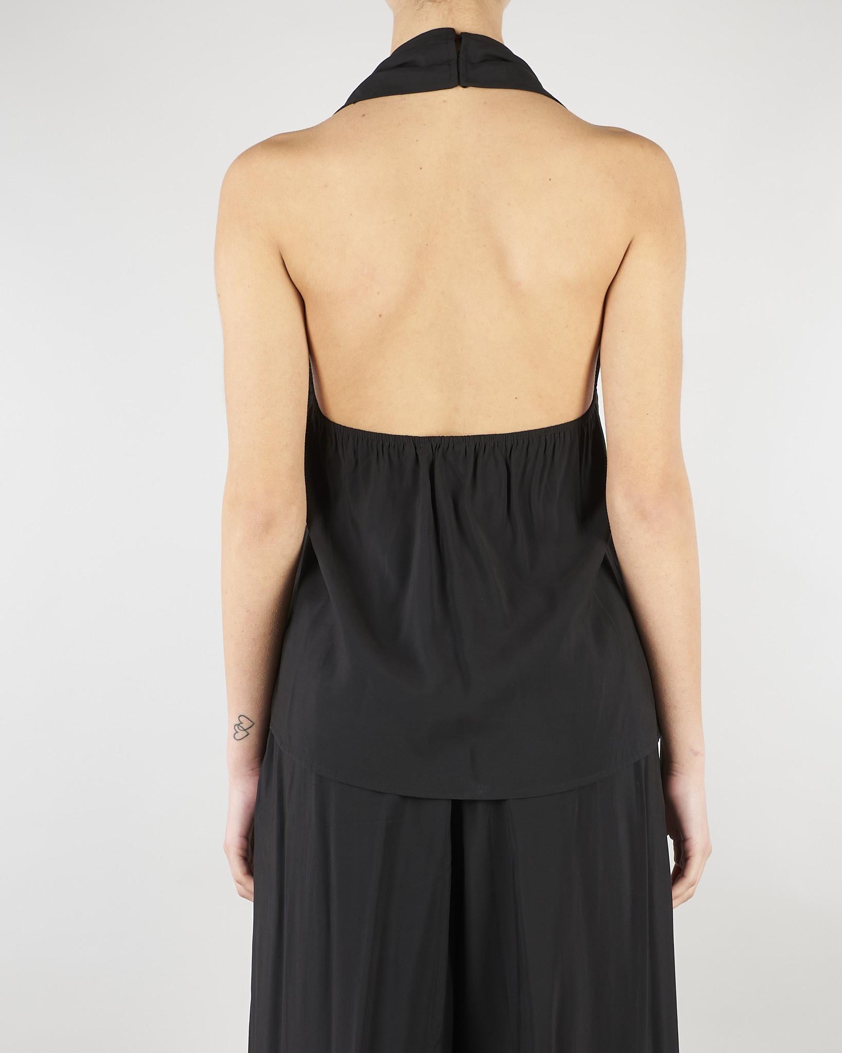 Top Nero con volant SS260020 99 ELEH 