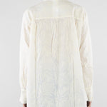 Camicia Bianco in mussola ricamata PBBBAIA 1 PENNY BLACK 