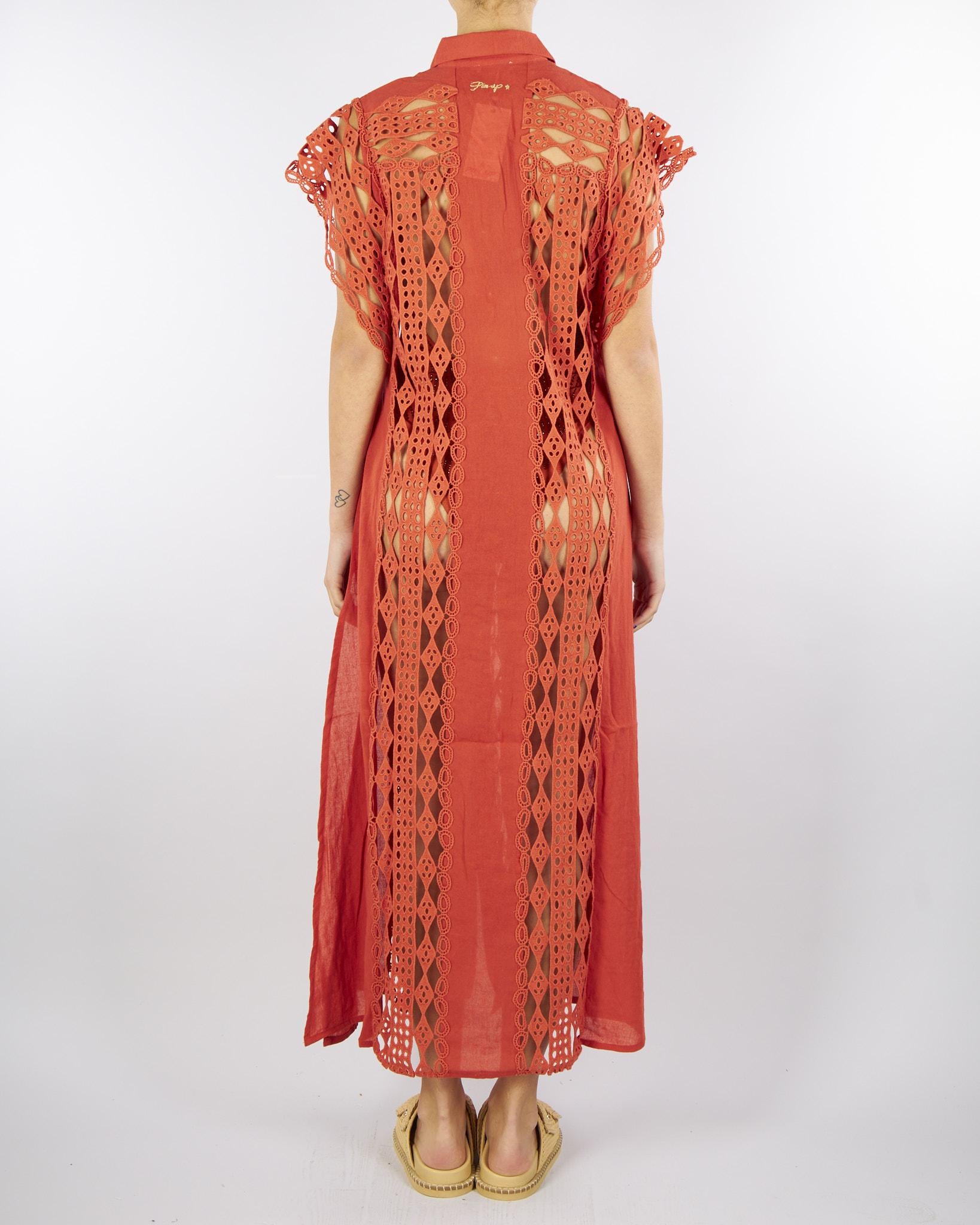 Abito Chemisier Rame in Macramè PF144A 12 PIN UP 