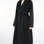Cappotto Nero a vestaglia in cashmere EUCLIDE 10 MAX MARA STUDIO 