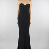 Abito lungo Nero a bustier ACTAB01AB4132 99 ACTUALEE 