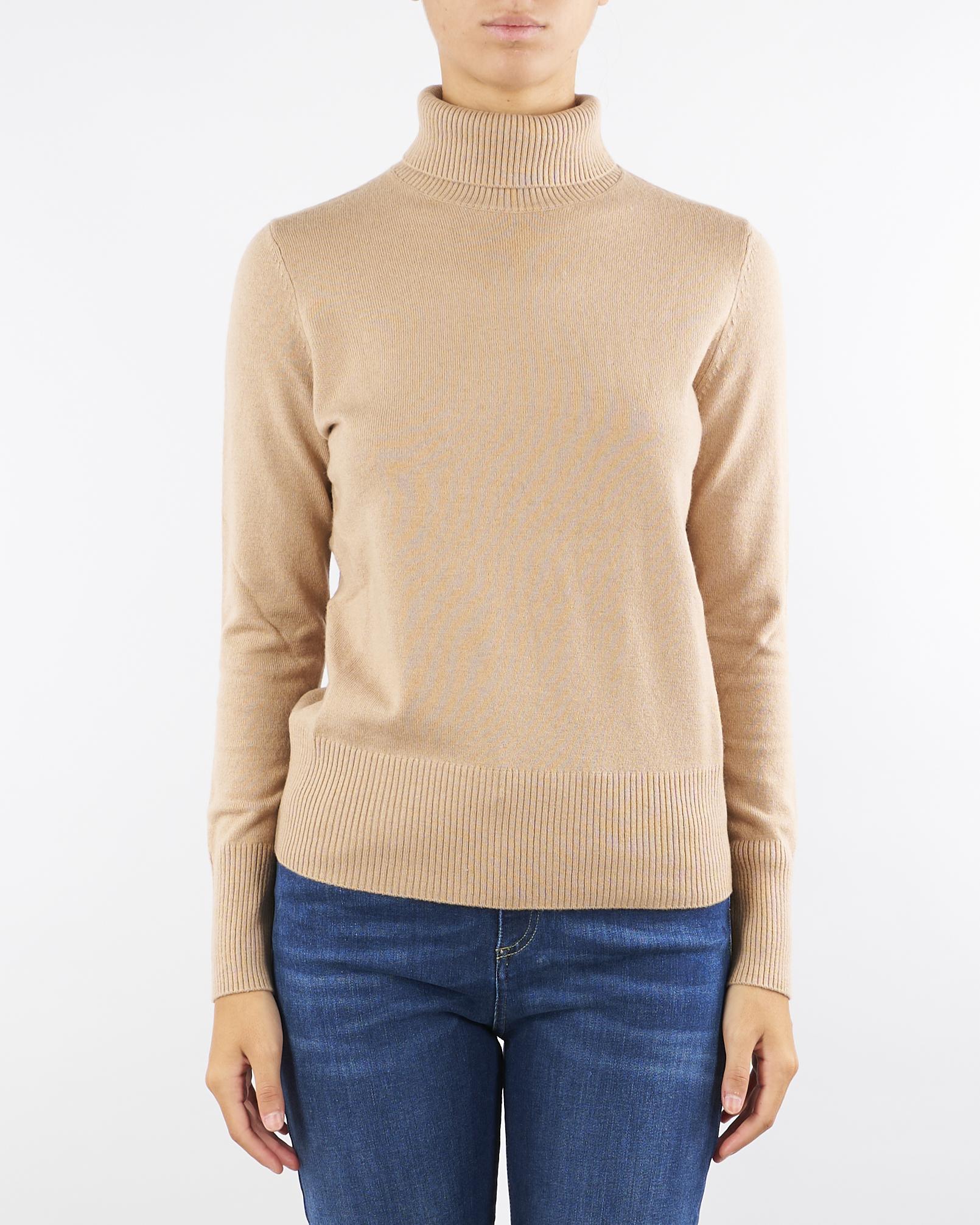 Dolcevita Cammello in blend di lana COLLANA 8 PENNY BLACK 