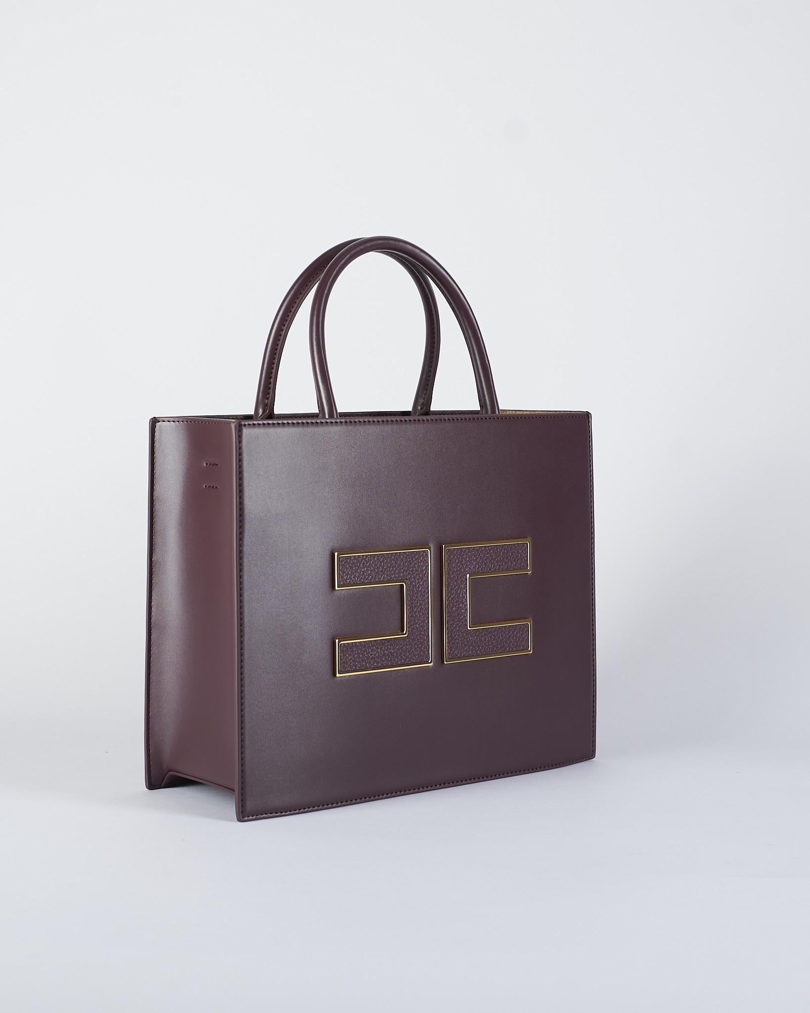 Borsa Tote grande Merlot con logo BS32A56E2 EA4 ELISABETTA FRANCHI 