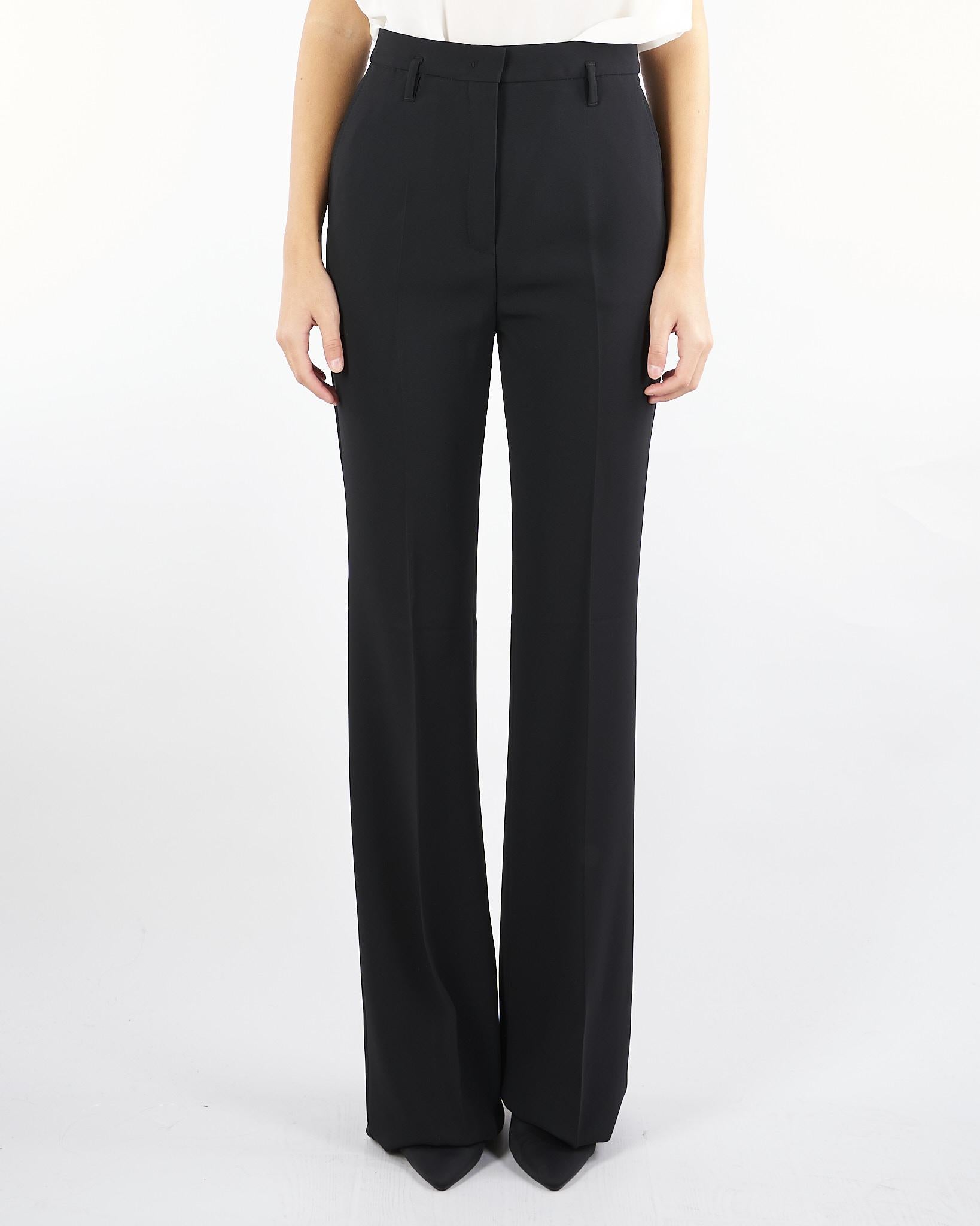 Pantalone Nero a zampa in cady ALABAMA 1 MAX MARA STUDIO 