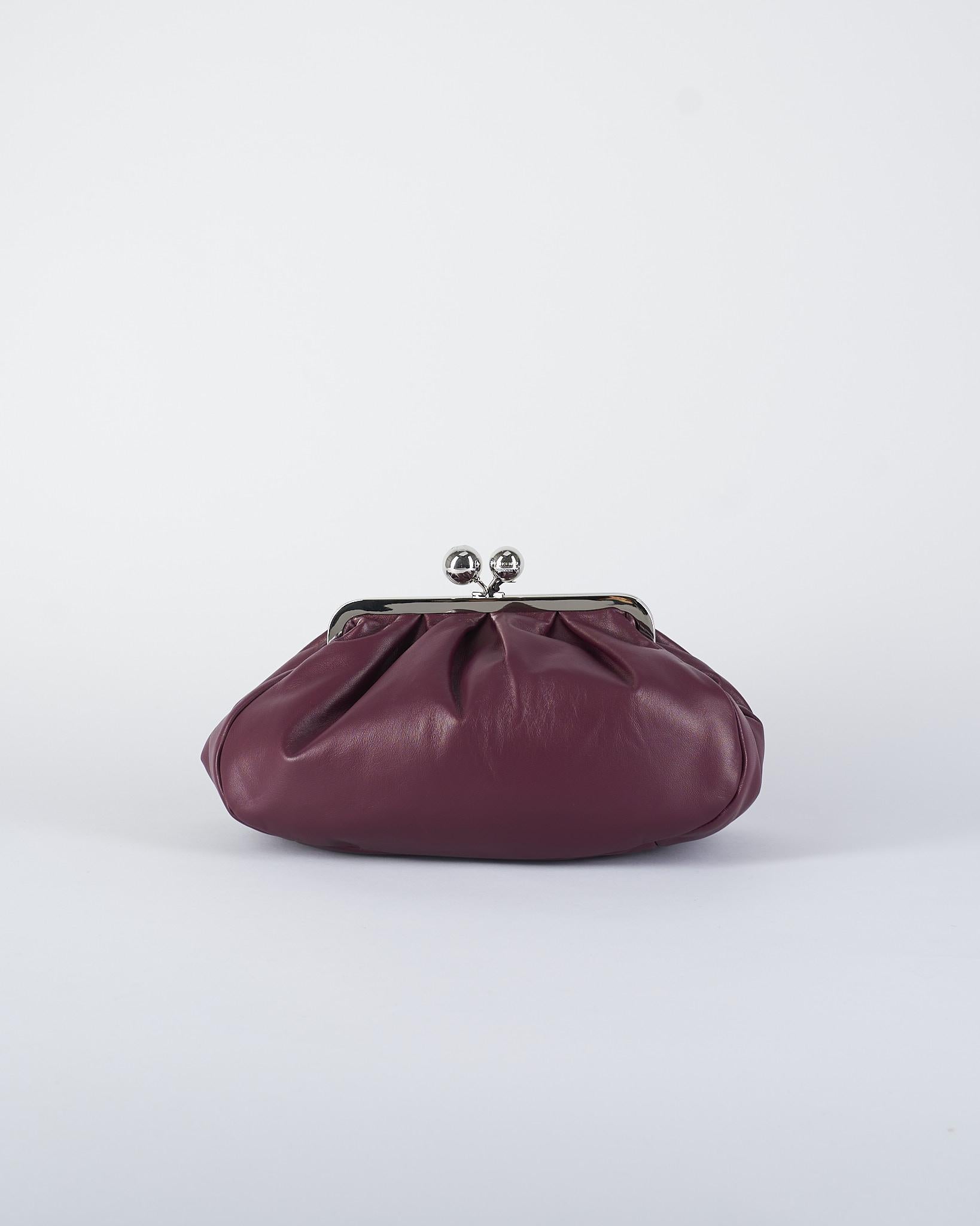 Borsa Bordeaux Pasticcino Bag Medium in montone CUBICO 74 MAX MARA WEEKEND 