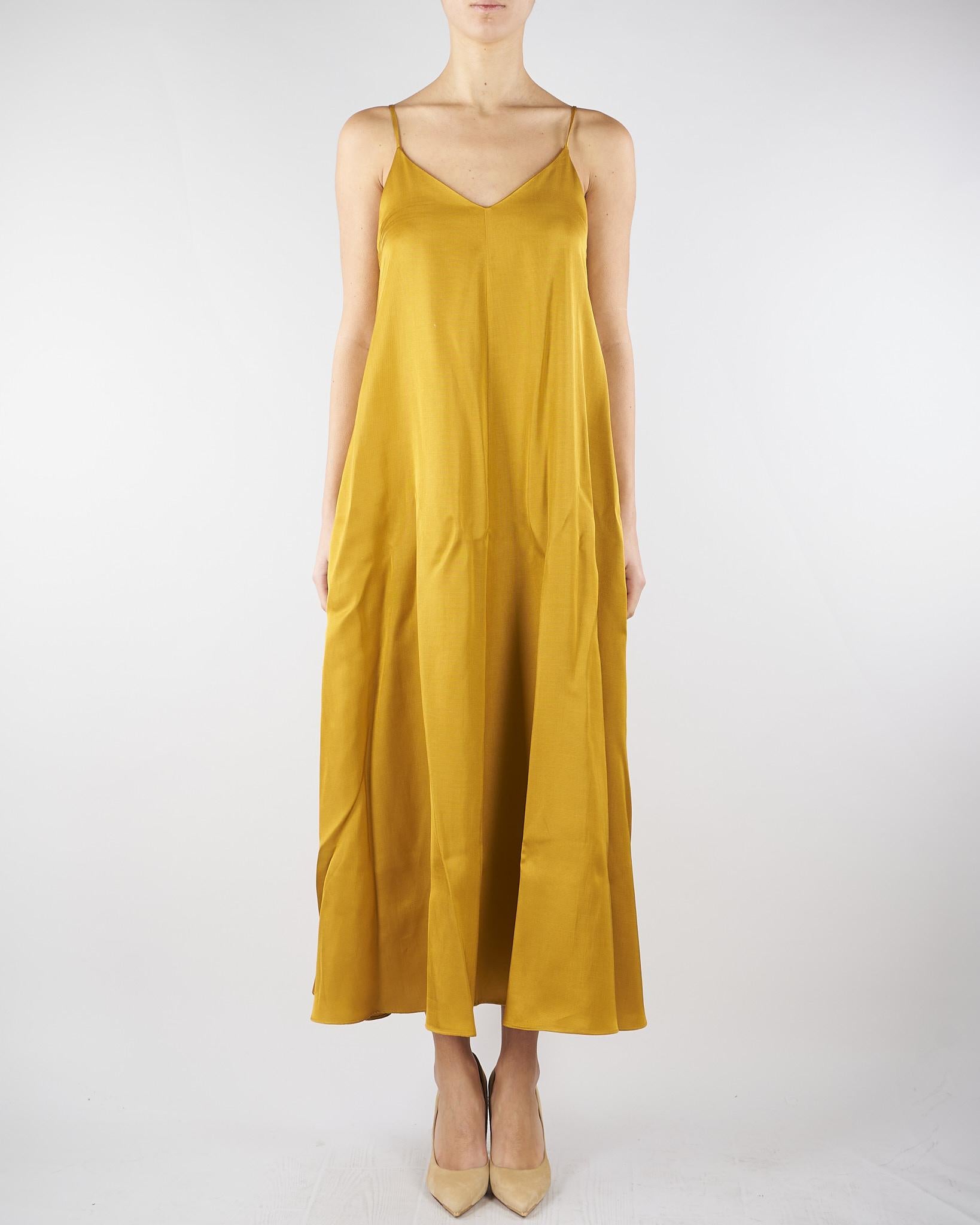 Sip dress Senape in gabardina di misto lino MLLVOLIERA 2 MARELLA 