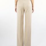 Pantalone Beige in flanella stretch LAMBRO 52 MAX MARA STUDIO 