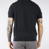 Polo jacquard Nero in maglia lavorata A046F100 9000 PAOLO PECORA 