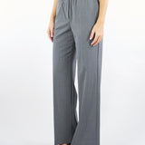 Pantalone Grigio in gabardina di lana tecnica PETRA 6 MAX MARA WEEKEND 