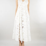 Abito Bianco in pizzo M6EAC4 111 MEIMEIJ 