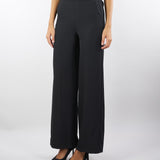 Pantalone Nero cropped wide leg TF0360 99 VICOLO 