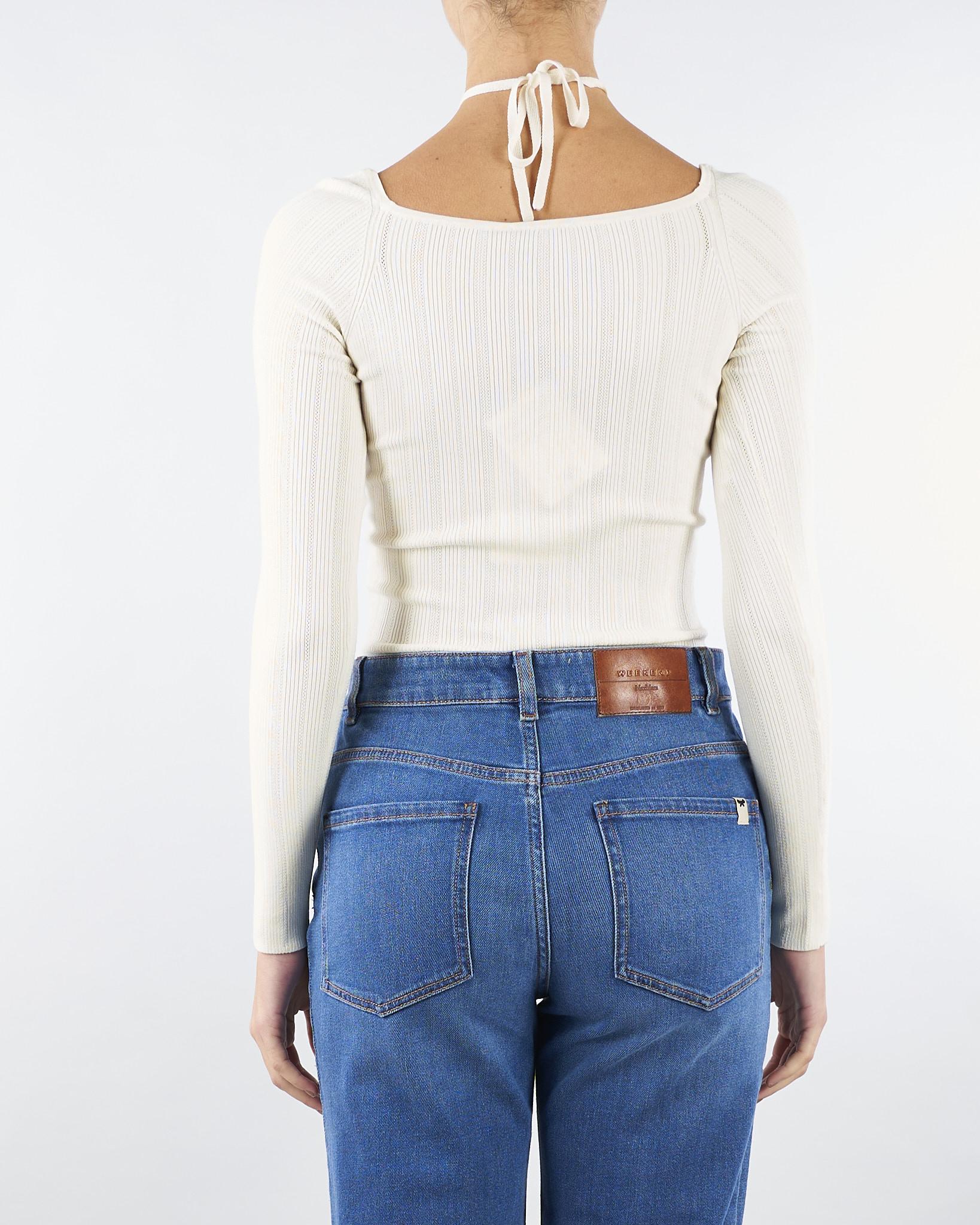 Body Milk in maglia a costine con dettagli à jour BK76B56E2 DZ9 ELISABETTA FRANCHI 