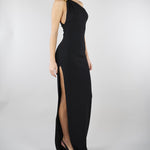 Abito Nero Red Carpet in maglia punto stoffa AM43B62E2 110 ELISABETTA FRANCHI 