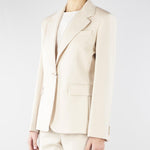 Blazer Crema in lana stretch WKDLAMINE 11 MAX MARA WEEKEND 