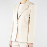 Blazer Crema in lana stretch WKDLAMINE 11 MAX MARA WEEKEND 