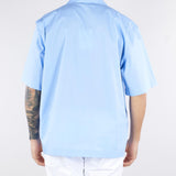 Camicia Azzurro in cotone con maniche corte