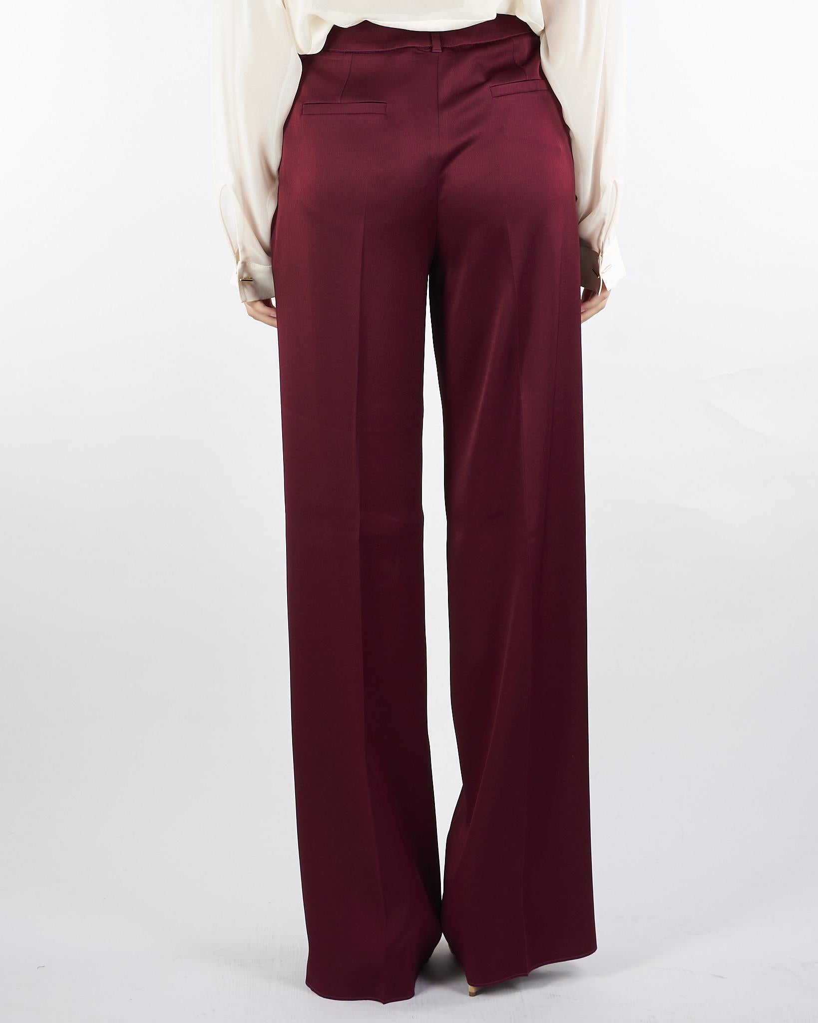 Pantalone in satin Bordeaux WOLF 1 MARELLA 