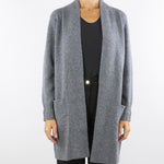 Cardigan Grigio in misto lana e cashmere Caulonia CAULONIA 742 NENETTE 