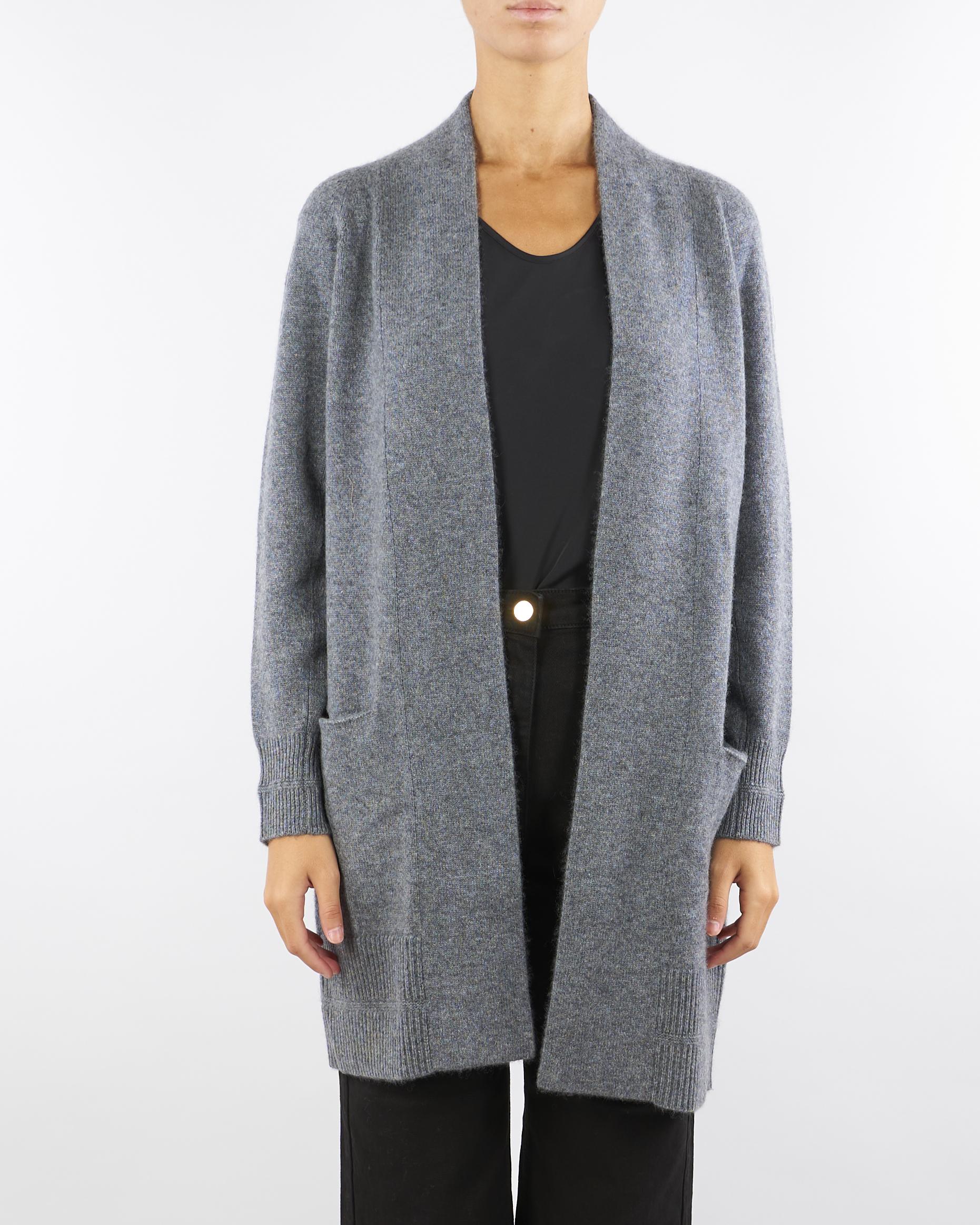 Cardigan Grigio in misto lana e cashmere Caulonia CAULONIA 742 NENETTE 