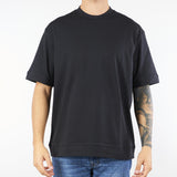 T-shirt Nero in jersey Relaxed fit F0314074 9000 PAOLO PECORA 