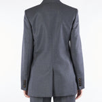 Blazer Antracite regular fit in flanella BOLSENA 3 MAX MARA STUDIO 