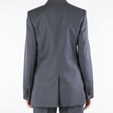 Blazer Antracite regular fit in flanella BOLSENA 3 MAX MARA STUDIO 