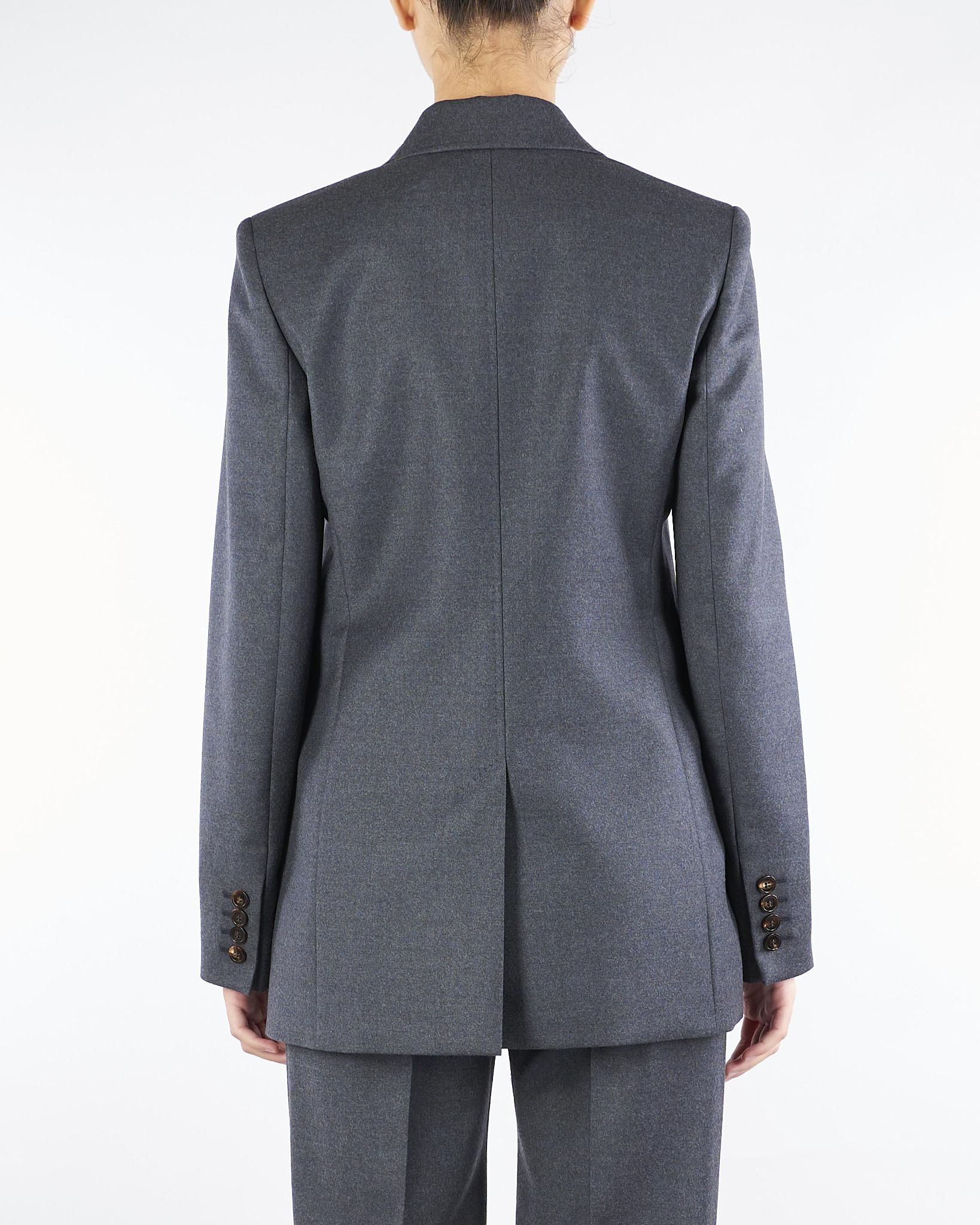 Blazer Antracite regular fit in flanella BOLSENA 3 MAX MARA STUDIO 