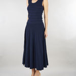 Gonna Blu in maglia di viscosa pointelle RA6053MA89R 93713 BLUGIRL 
