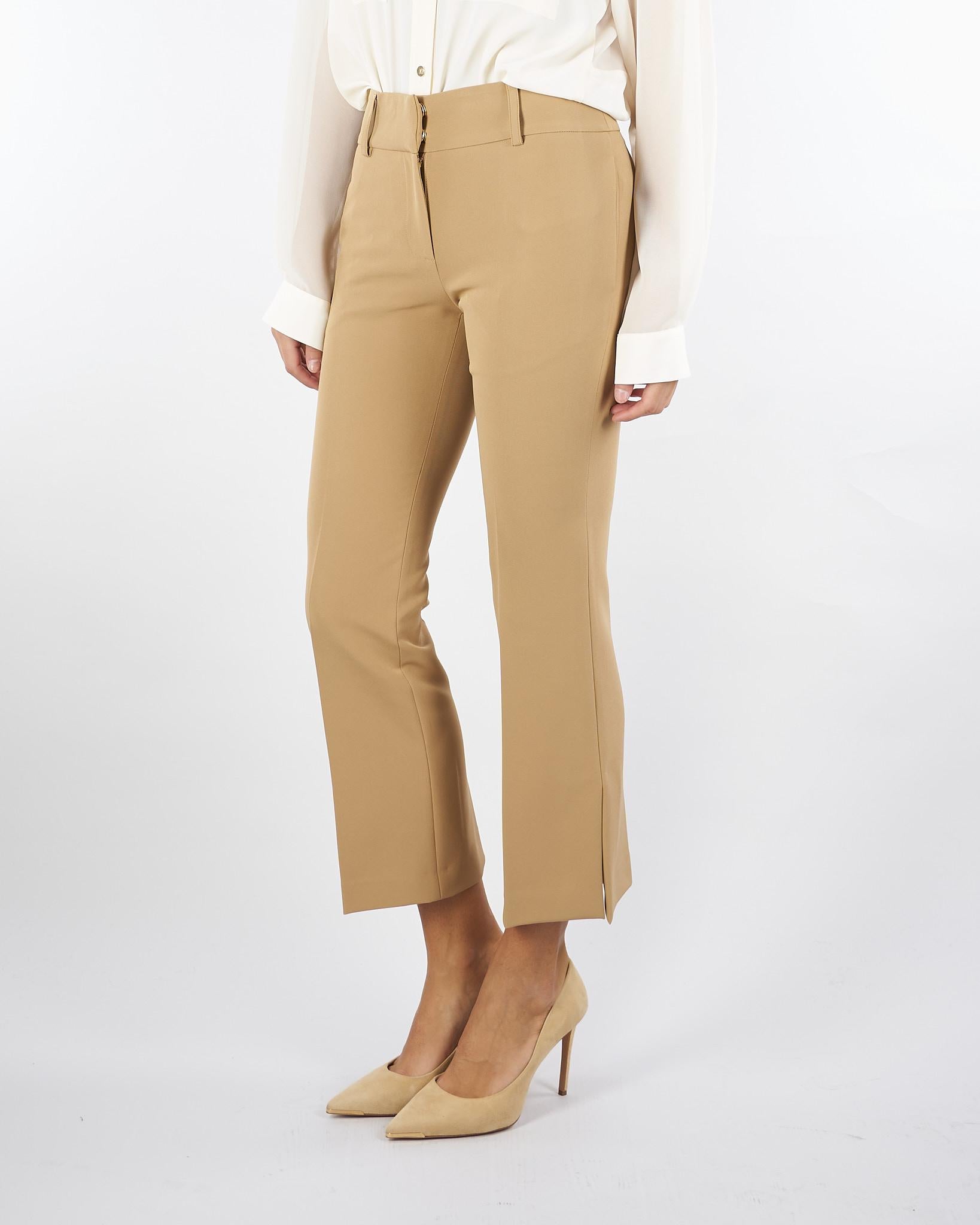 Pantalone Cammello cropped con gamba dritta D47EP020E29 MF700 ERMANNO BY ERMANNO SCERVINO 