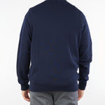 Cardigan Blu full zip in misto lana 3932M514253802 89 MANUEL RITZ 