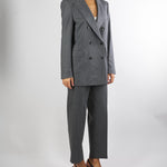 Giacca Grigio doppiopetto in flanella GI091610540261 922 SEVENTY 