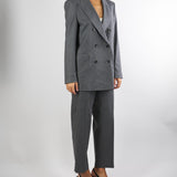 Giacca Grigio doppiopetto in flanella GI091610540261 922 SEVENTY 