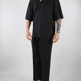 Camicia Nero in lino CA3637 9 I'M BRIAN 