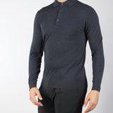 Maglia Polo Antracite in pura lana merinos DK97083 95 DIKTAT 