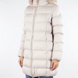 Piumino lungo Canapa con cappuccio e vera pelliccia 2243E2XX 06 COLMAR 