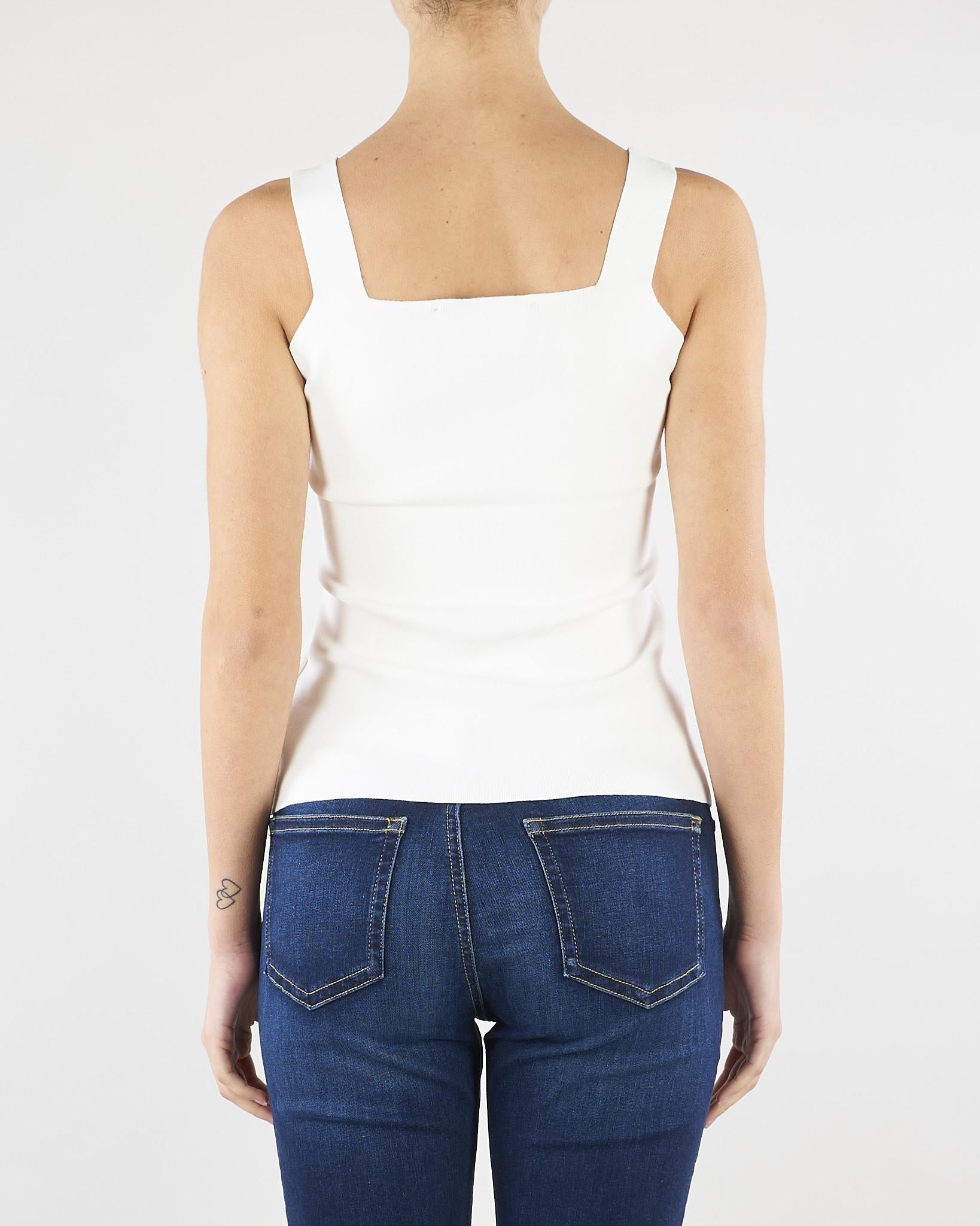 Top Panna in maglia SP5NT057 1041 ICONA 