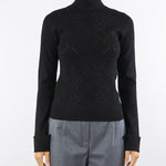 Maglia Nero Fitted con strass RF5114MS99E 22222 BLUGIRL 