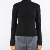 Maglia Nero Fitted con strass RF5114MS99E 22222 BLUGIRL 