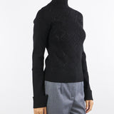 Maglia Nero Fitted con strass RF5114MS99E 22222 BLUGIRL 