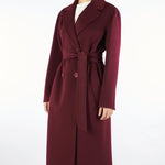 Cappotto a vestaglia Bordeaux in pura lana e cashmere CANNETI 30 MAX MARA STUDIO 