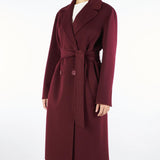 Cappotto a vestaglia Bordeaux in pura lana e cashmere CANNETI 30 MAX MARA STUDIO 