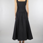 Abito Nero in popeline con gonna ampia MSTFELTRE 4 MAX MARA STUDIO 