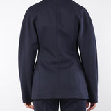 Giacca Blu gessata a tre bottoni TF0142 89 VICOLO 