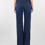Jeans Denim flare con bottoni gioiello TP2702 12230 TWIN SET 