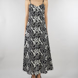 Slip dress Nero-Bianco in mussola ricamata PBPCAMINO 6 PENNY BLACK 