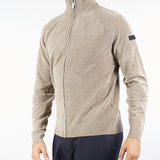 Maglia Beige Velvet Full Zip Knit W25134 87 RRD 