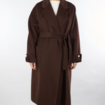 Cappotto Coffee in panno di lana double CP68D56E2 EA3 ELISABETTA FRANCHI 