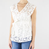 Blusa Bianco in cotone sangallo PBPPALIO 1 PENNY BLACK 