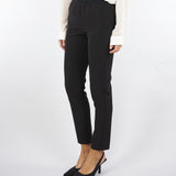 Pantalone Nero slim fit con elastico logato D47EP013E26 MF822 ERMANNO BY ERMANNO SCERVINO 